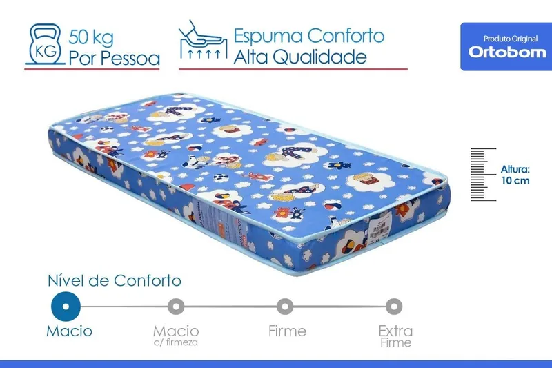 Foto oficial do Colchão Ortobom Baby Physical
